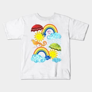 Fairytale Weather Forecast Print Kids T-Shirt